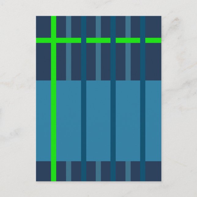 Woven Stripes 1 Postcard (Front)