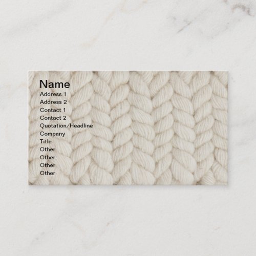 Woven texture business cards
