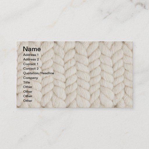 Customizable Woven texture business cards