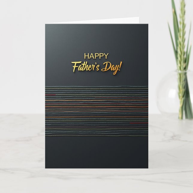 Woven Threads Fathers Day Card (Front)