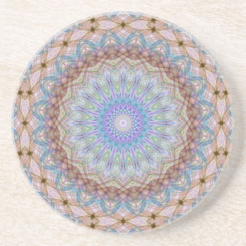 Woven Wheel  Sandstone Coaster