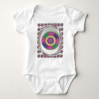 Woven Whirl Art Print Baby Bodysuit