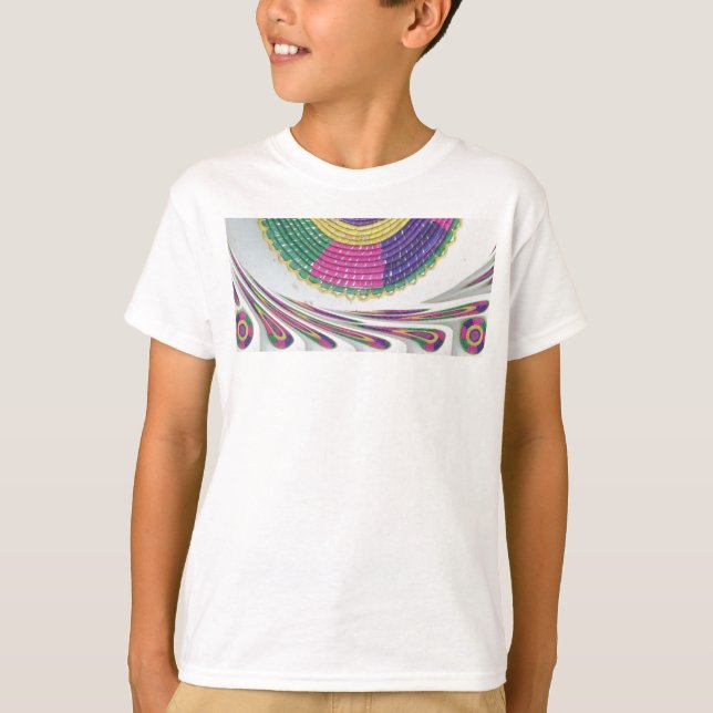 Woven Whirl Art Print T-Shirt (Front)