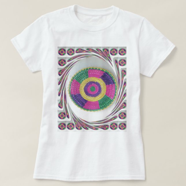 Woven Whirl Art Print T-Shirt (Design Front)