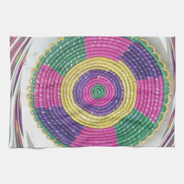 Woven Whirl Art Print Towel (Horizontal)