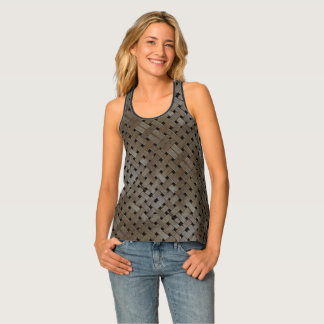 Woven Wood (angled) Tank Top