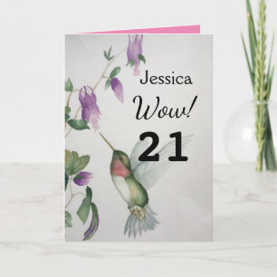 Wow! 21st Birthday Wonderful Years Greeting Card