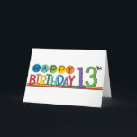 WOW A TEENAGER **13th BIRTHDAY* WISHES Card<br><div class="desc">WHAT A GREAT AGE... .AT THAT AGE I BECAME A SISTER FOR THE 1st AND ONLY TIME!!! THANK YOU FOR STOPPING BY ONE OF MY EIGHT STORES!!!!</div>