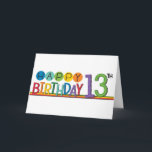 WOW A TEENAGER **13th BIRTHDAY* WISHES Card<br><div class="desc">WHAT A GREAT AGE... .AT THAT AGE I BECAME A SISTER FOR THE 1st AND ONLY TIME!!! THANK YOU FOR STOPPING BY ONE OF MY EIGHT STORES!!!!</div>