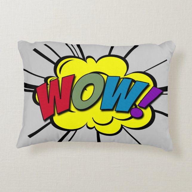 WOW! ACCENT PILLOW (Back)