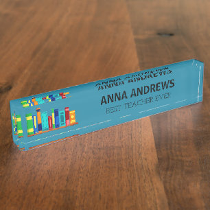 Wow! Best TEACHER custom desk name plate