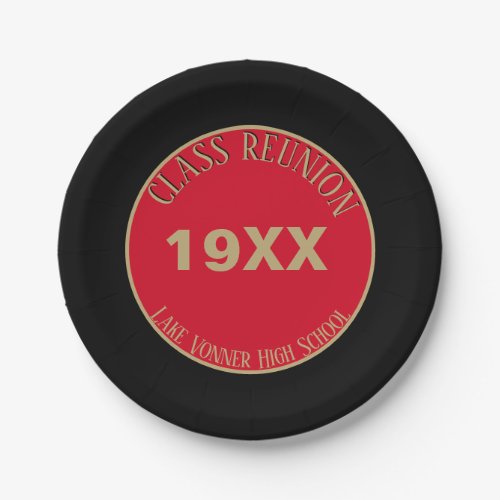 Wow  Class reunion party plate