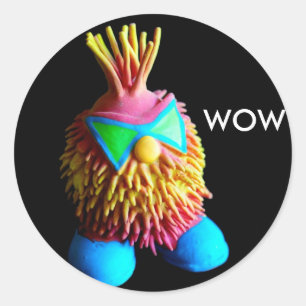 WOW CLASSIC ROUND STICKER