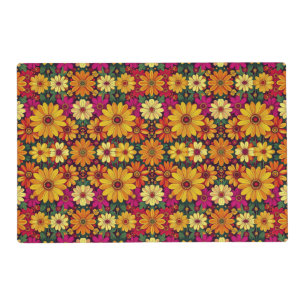 Wow! Colorful and Bright floral pattern. Placemat