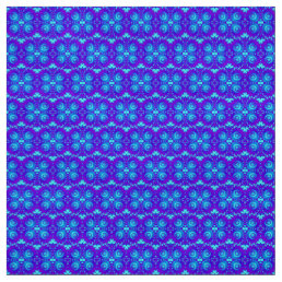 WOW ~ COOL! ~ Kaleidoscope Pattern ~ Blue Purple Fabric