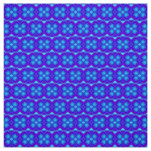 WOW  COOL  Kaleidoscope Pattern  Blue Purple Fabric