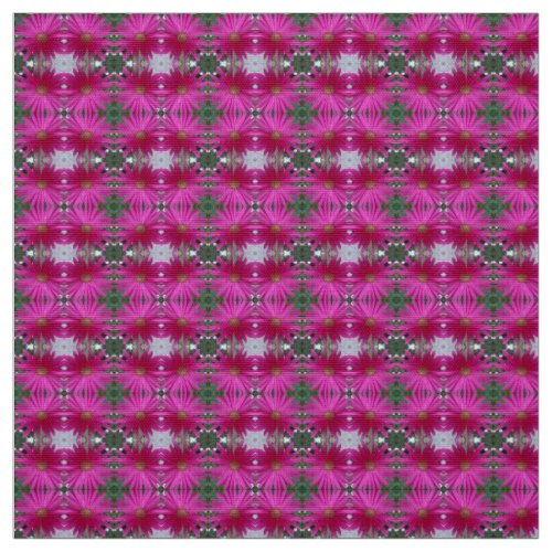 WOW  DELIGHTFUL  Bright Pink Gerberas  Fabric