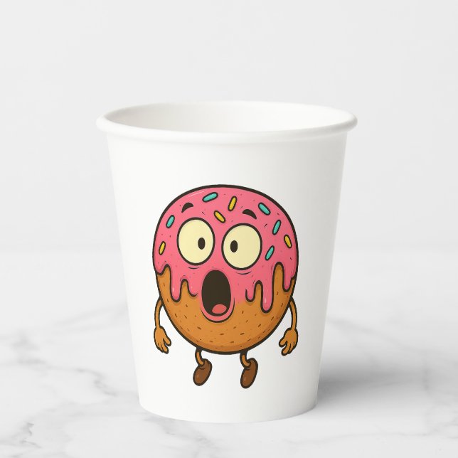 Wow Donut Paper Cups (Front)