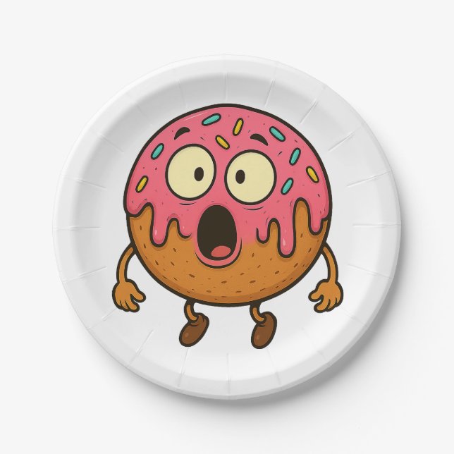 Wow Donuts Paper Plates (Front)