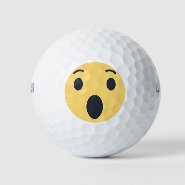 Wow Emoji Golf Balls (Front)