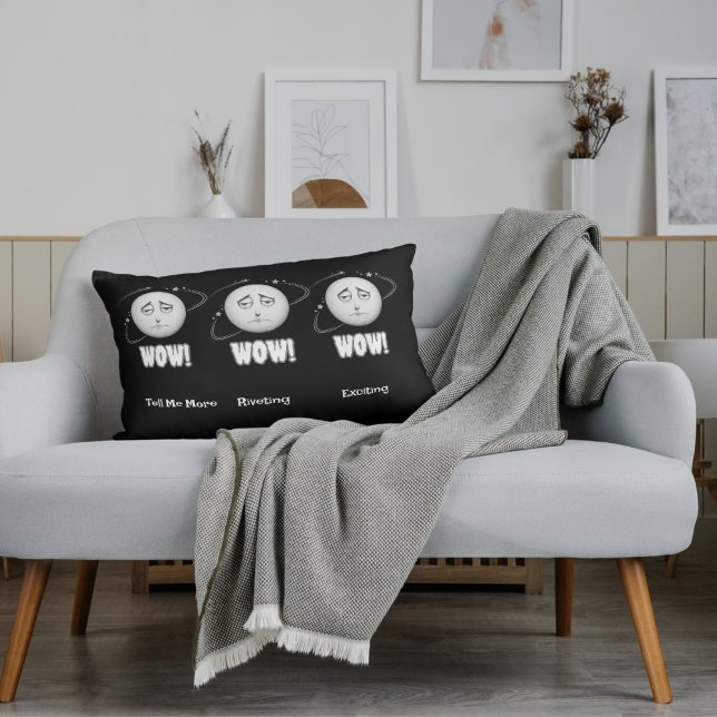 Wow expressionless moon face lumbar pillow (Creator Uploaded)