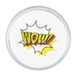 Wow free day Classic Silver Finish Lapel Pin