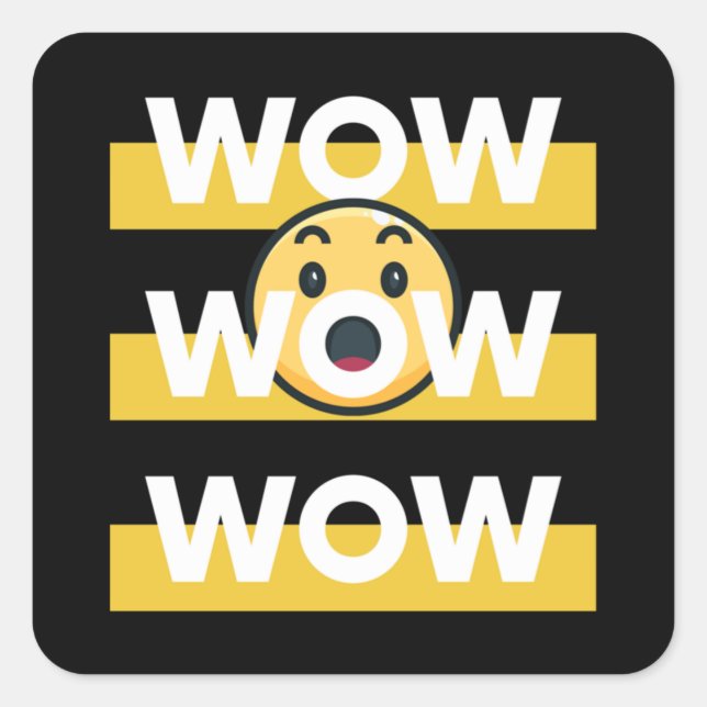 wow free day Classic  Square Sticker (Front)