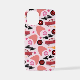 Wow Fun Pink Fifties Flashback Retro Pattern