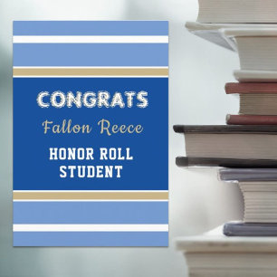 Wow! Honor Roll Congrats Card