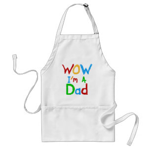 WOW I'm a Dad T-shirts and GIfts Adult Apron