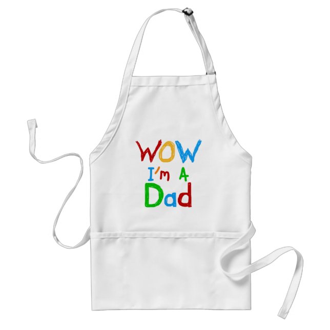 WOW I'm a Dad T-shirts and GIfts Adult Apron (Front)