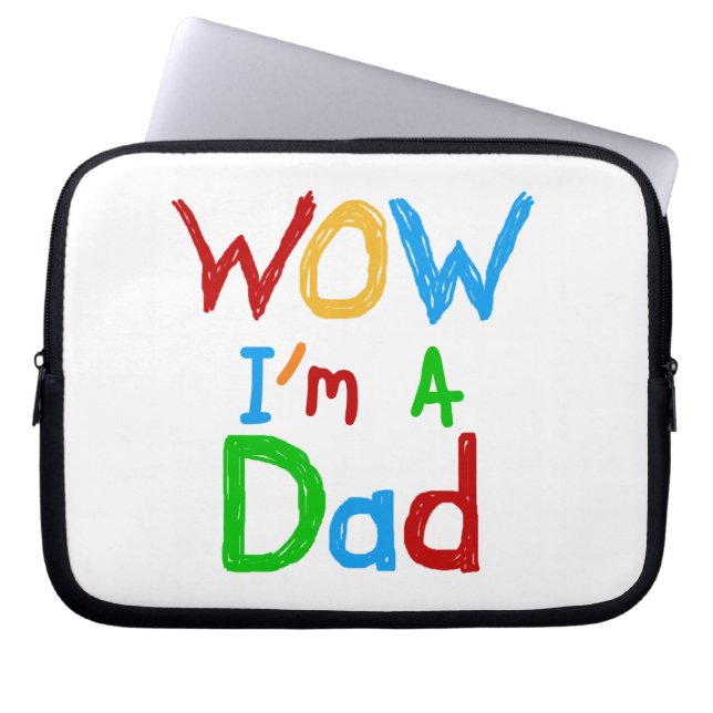 WOW I'm a Dad T-shirts and GIfts Laptop Sleeve (Front)