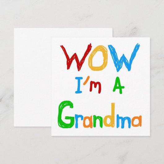 WOW I'm a Grandma T-shirts and Gifts (Front/Back)