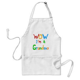 WOW I'm a Grandma T-shirts and Gifts Adult Apron