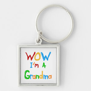 WOW I'm a Grandma T-shirts and Gifts Keychain