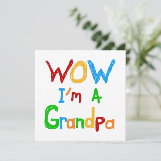 WOW I'm a Grandpa T-shirts and Gifts (Standing Front)