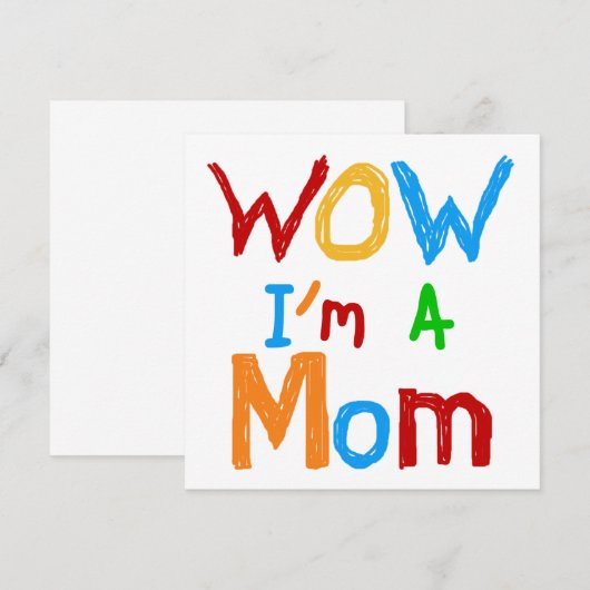 WOW I'm a Mom T-shirts and GIfts (Front/Back)