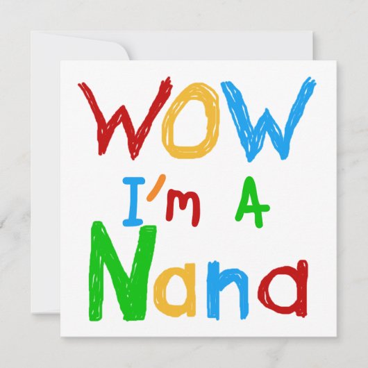 WOW I'm a Nana tshirts and Gifts (Front)