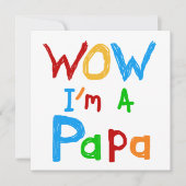 Wow I'm a Papa Tshirts and GIfts (Front)