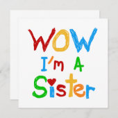 WOW I'm a Sister T-shirts and GIfts (Front/Back)