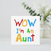 WOW I'm an Aunt T shirts and Gifts (Standing Front)
