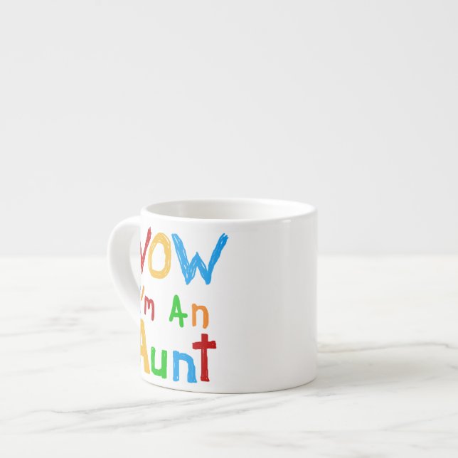 WOW I'm an Aunt T shirts and Gifts Espresso Cup (Front Left)