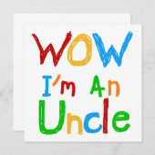 WOW I'm an Uncle T-shirts and GIfts (Front/Back)