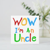 WOW I'm an Uncle T-shirts and GIfts (Standing Front)