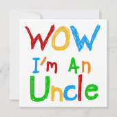 WOW I'm an Uncle T-shirts and GIfts (Front)