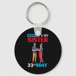 Wow It’s My Sister 33rd Birthday Celebration With Keychain