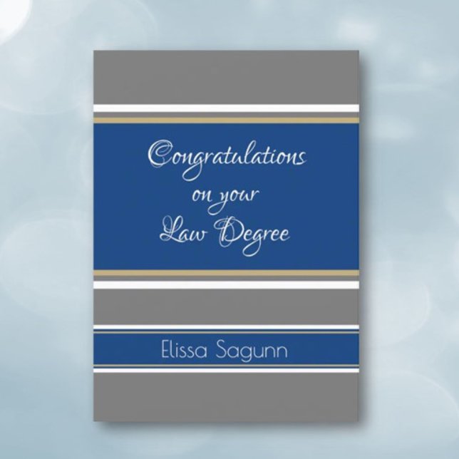 Wow! Law degree Graduation card (Creator Uploaded)