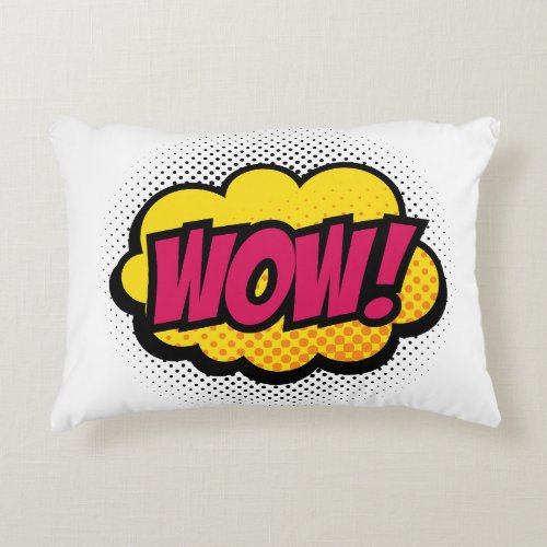 Wow Logo Accent Pillow