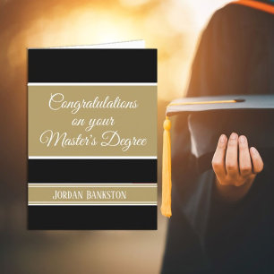 Wow! Master's degree Graduation card