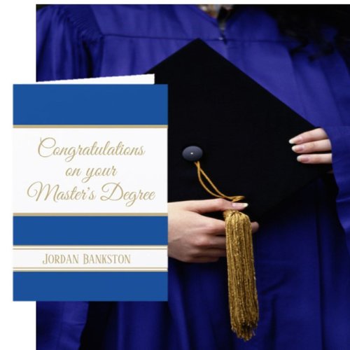 Wow Masters degree Graduation card